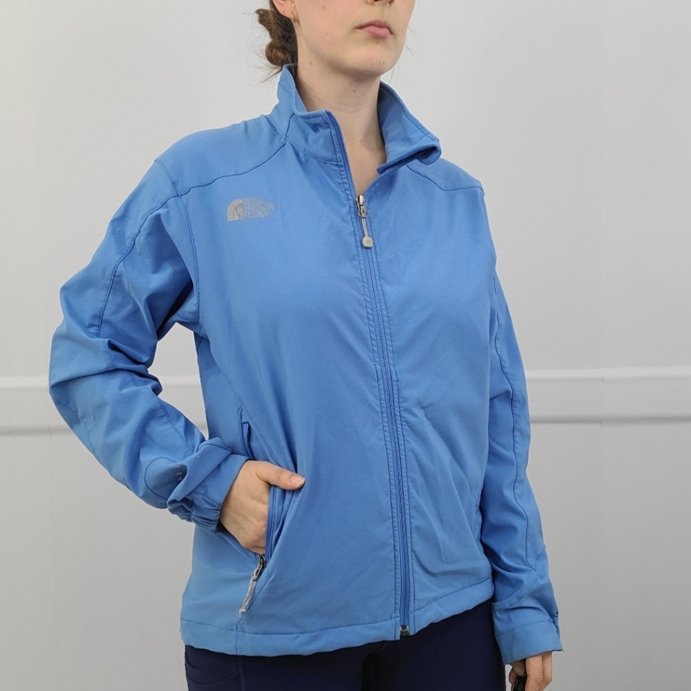 The North Face Jacket Light Blue Windbreaker Apex Size Large
